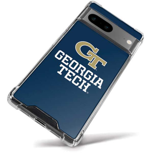 Georgia Institute of Technology GT Blue Google Pixel 8a Clear Case